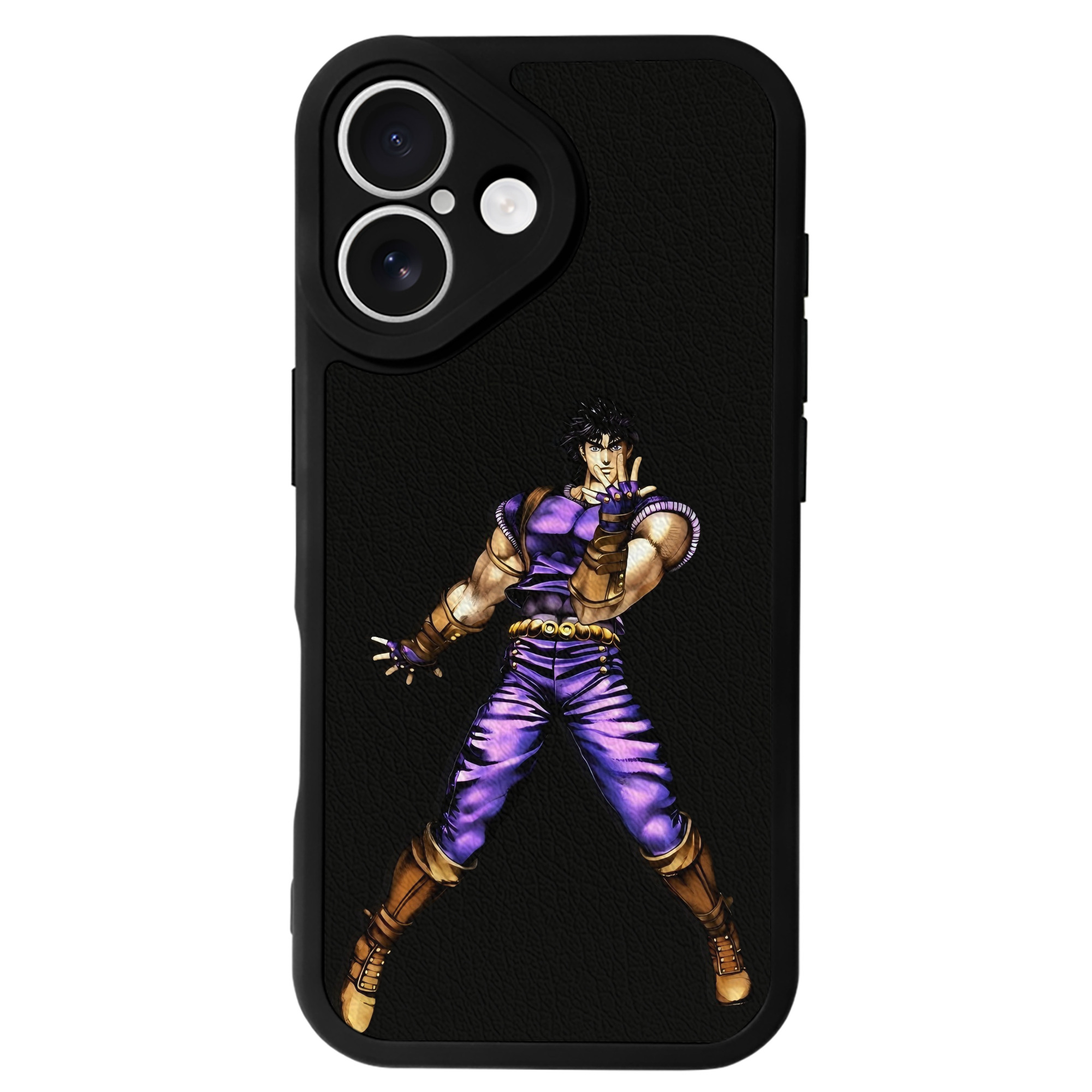 （画像用） ジョジョの奇妙な冒険 /ジョナサン?ジョースター JoJo's Bizarre Adventure Jonathan Joestar 【iPhone 16シリーズ対応】シリコンスマホケース（レザー調） 材質：シリコン